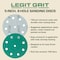 Legit Grit 5 inch Sand paper Disc, 9-Hole, 150 Grit, 150PK LG5-9150-150 - alternate 3